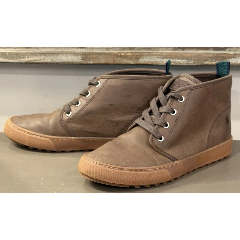 Polo Ralph Lauren Chett Brown Chukka Leather Ankle Boots Boys Size 6